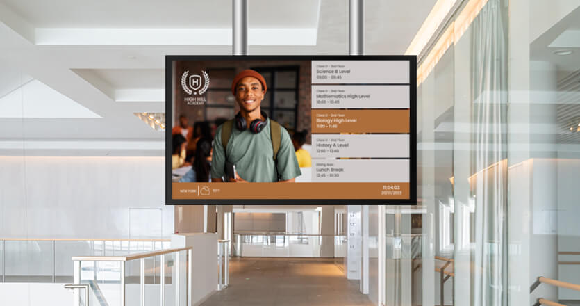 Digital signage content for universities: Captivate your campus!