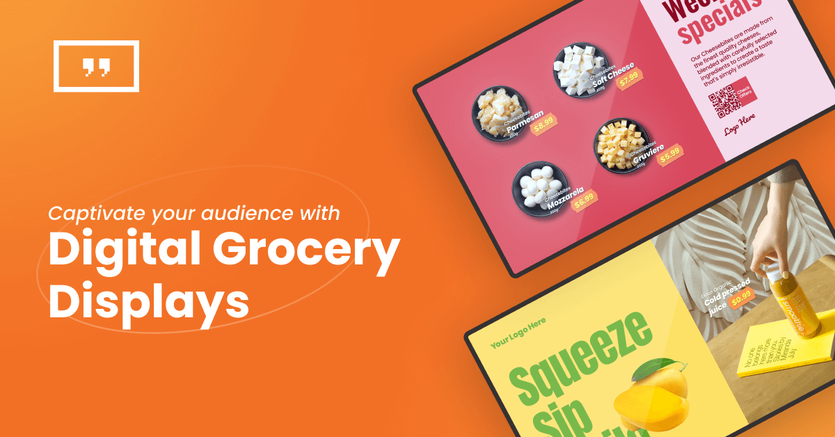 Digital grocery displays: Improve sales with digital signage