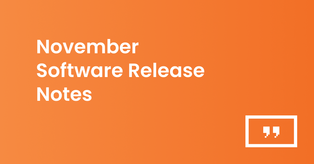 Check out November’s digital signage updates
