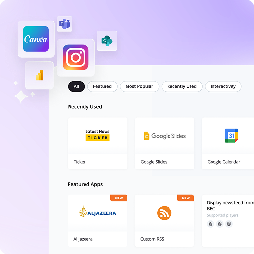 yodeck digital signage apps