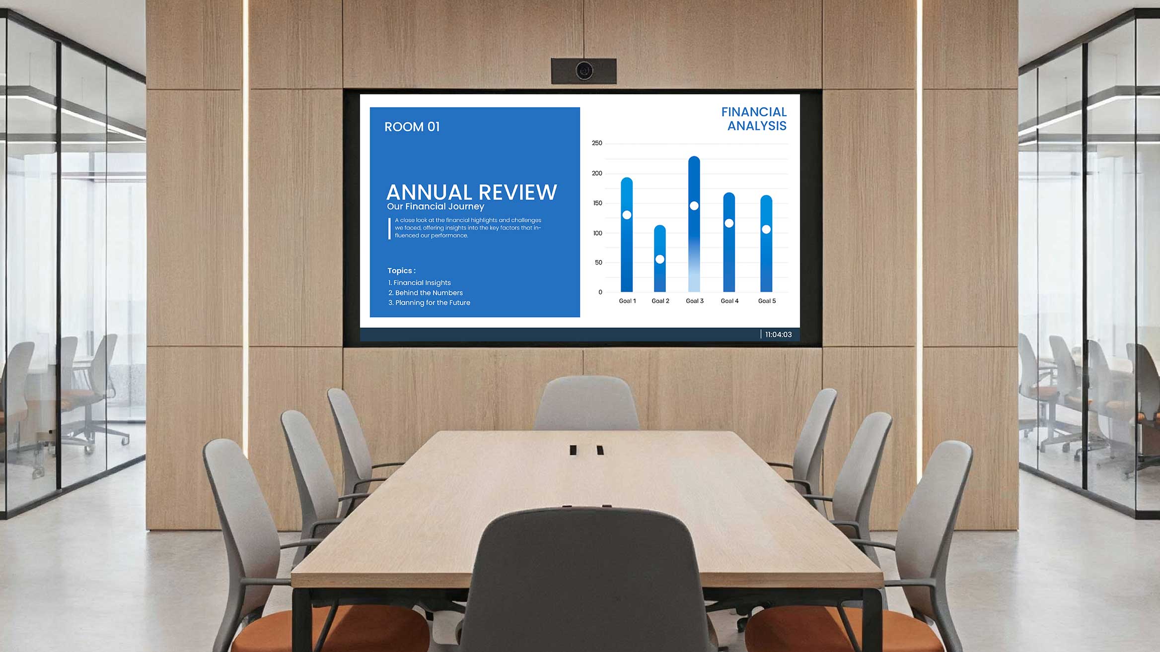 Conference room digital signage 