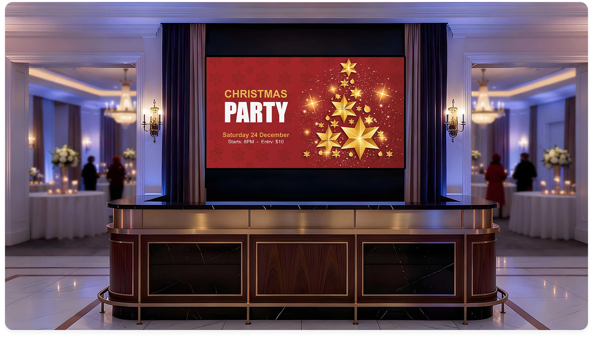 digital signage for events