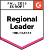 Yodeck Regional Leader Fall 2025 Europe digital signage badge
