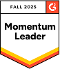 Yodeck Momentum Leader Fall 2025 digital signage badge