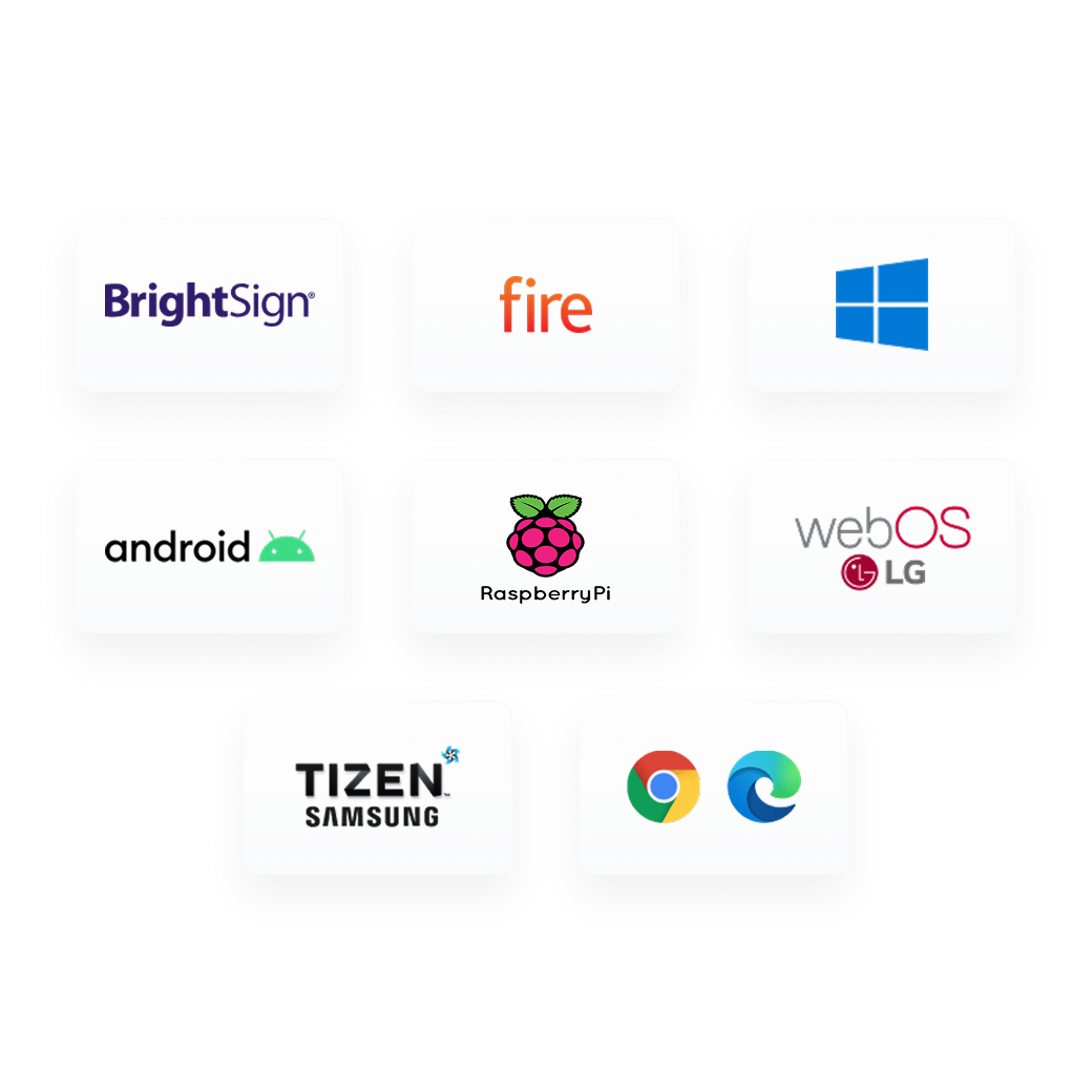 Digital signage platforms compatible with Yodeck