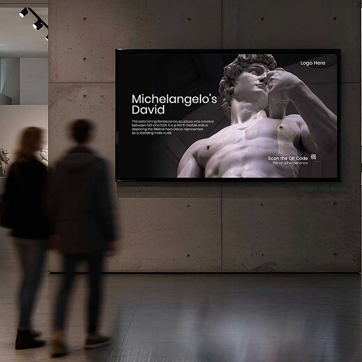 digital signage for museums